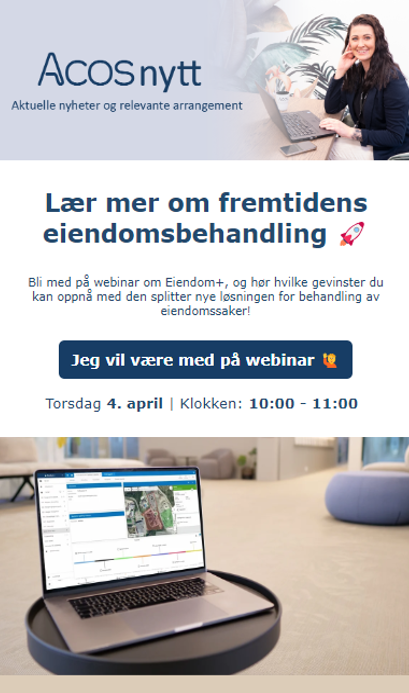 Bilde av et ACOS Nytt-nyhetsbrev - Klikk for stort bilde